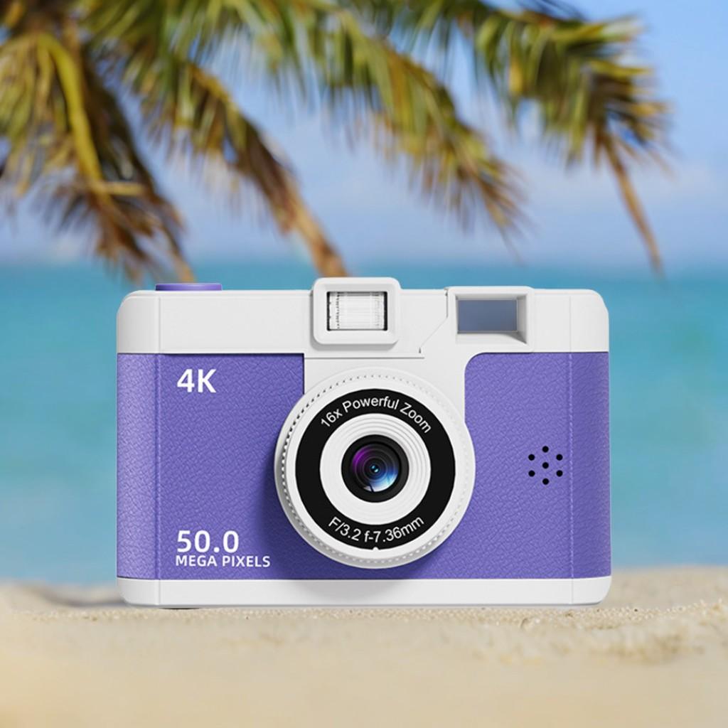 Фотоаппарат с двумя камерами Ретро-компактные камеры HD 1080P Цифровая фотокамера Детские подарки на день рождения Аудио- и видеокарта