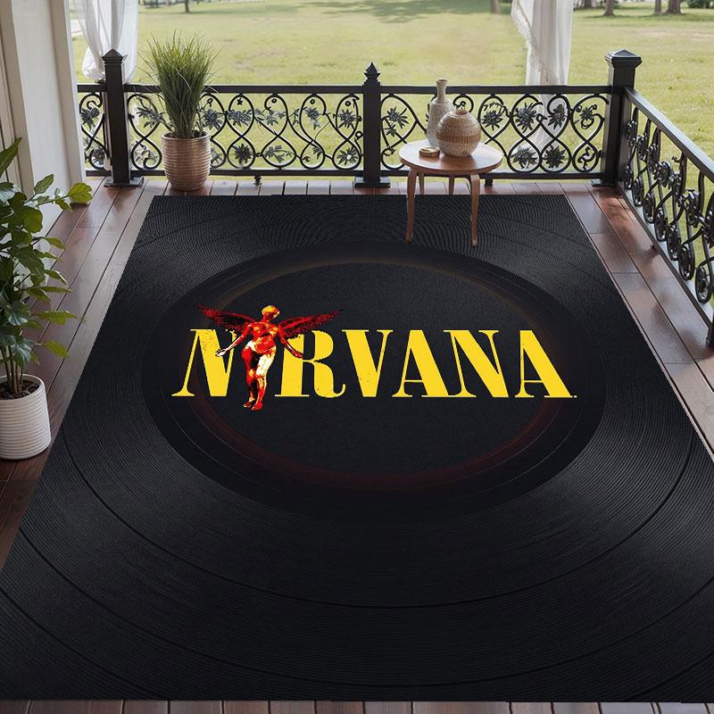Soft Floor Carpet Nirvana Pattern Area Rug Decorative Mat For Home Room Decoration