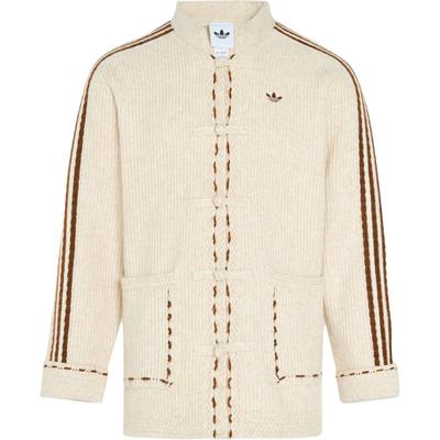 Adidas Оригиналы Новый год FW25 Вязаная куртка CNY Новый китайский стиль Повседневная вязаная спортивная куртка свободного кроя с длинными рукавами Унисекс куртка KR5065