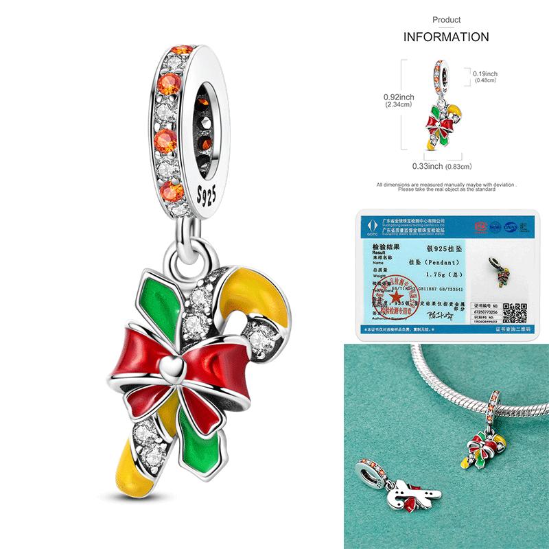 Copper Santa Claus Beads Christmas Tree Charms Fit 3Mm Women Bracelet Diy Accessories Christmas Gift Fine Jewelry