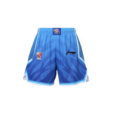 Мужские баскетбольные шорты Li Ning, свободные, дышащие, удобные, быстросохнущие, мужские шорты Xinjiang-Blue AAPS421-1