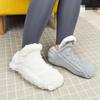 Velvet V-Mouth Fluffy Slipper Socks Antiskid Sleep Socks New Warm Socks  Unisex
