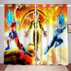 Мультфильм Dragon Ball Печать на шторах Подарки для мальчиков Спальня Полиэстер Затенение Окно гостиной Перегородка Домашний декор Затемнение Идеально для Отличного