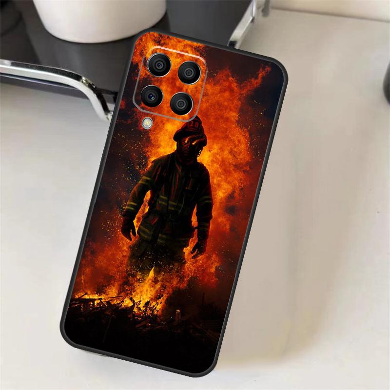 Firefighter Fireman Heroes Case For Samsung Galaxy M16 M36 M56 M33 M53 M13 M12 M32 M52 M20 M15 M55 M31 M14 M35 M34 M54