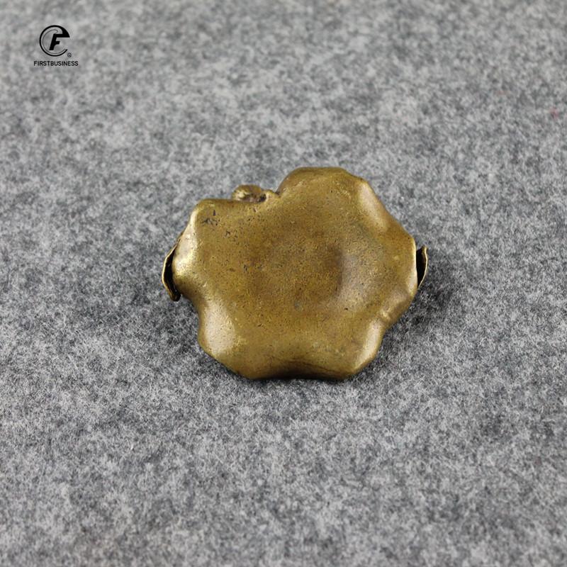 Антикварный медный держатель для благовоний, пара рыб, лотос, маленькие украшения, креативная винтажная латунная курильница, домашний декор, горелка для благовоний