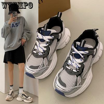 Женские летние кроссовки, уличная спортивная обувь, повседневные кроссовки, дышащие нескользящие неуклюжие кроссовки