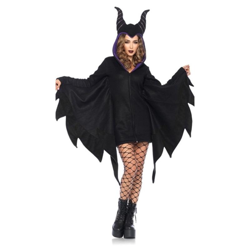 Halloween Bat Costume, Sleeping Spell Horn Vampire Devil Costume, Witch Costume Masquerade Costume