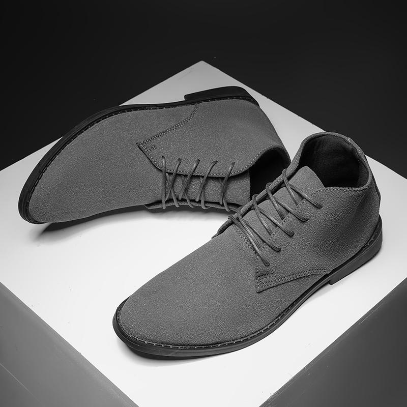 Коричневые мужские ботинки Модные повседневные ботинки Высококачественная мужская обувь Износостойкие полусапоги Мотоботы 2025 Обувь челси