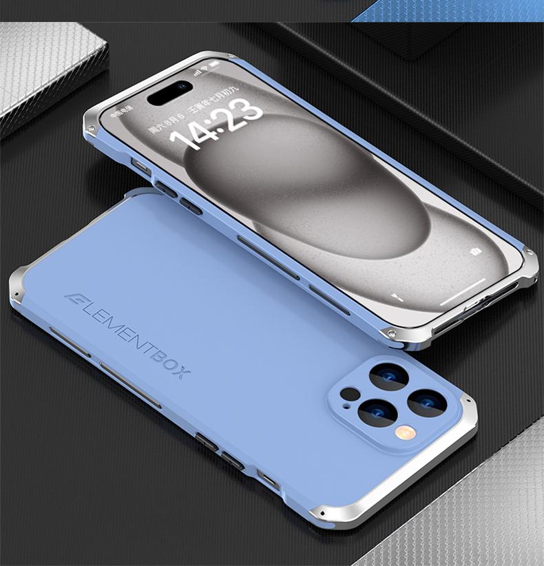 Алюминиевый металлический прочный каркас для iPhone 15 Pro MAX, роскошный чехол-бампер для IPhone 14 13 12 11 Pro, противоударный матовый защитный чехол для ПК