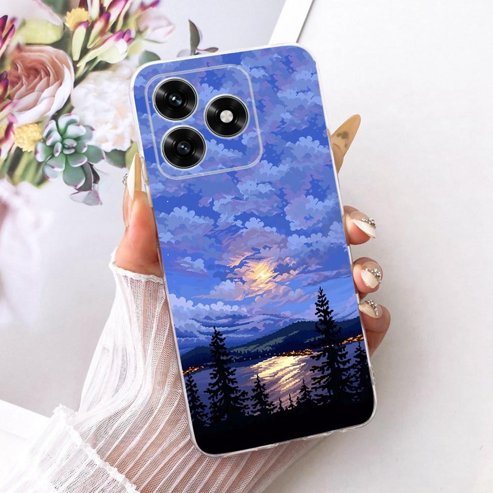 Case For Honor X5C Plus Cover Transparent Luxury Cute Cat Fashion Butterfly Cool Painted Casing For Honor X5cPlus