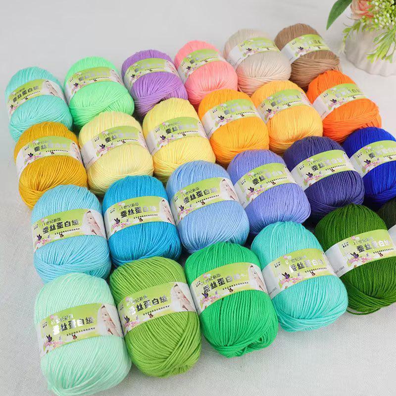 Детская пряжа из 6 нитей для ручной вязки свитеров, кукол, шарфов, тапочек.. Акриловый материал.