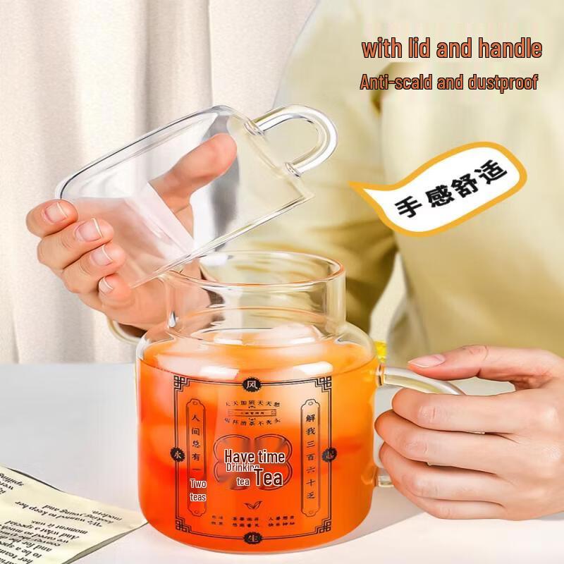 800ml Borosilicate Glass Tea Infuser Water Bottle