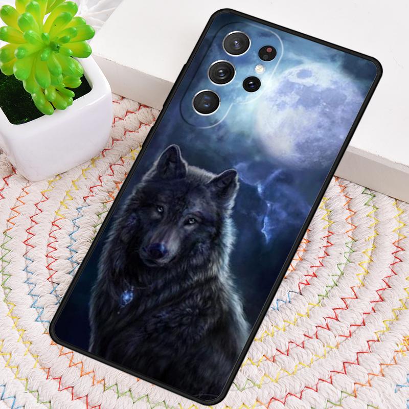 Moonlight of the Wolf Silicone Phone Case For Samsung Galaxy note 10 pro S26 S25 S24 S23 S22 S21 Plus S25Ultra Capa Cover