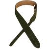 Levy's Leathers 2-inch Suede Guitar Strap with Suede Lining, Adjustable from 36" To 52", Green (MS12-GRN)