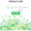 1500pcs/50g Shamrock Confetti Decorations,Iridescent Shamrock Table Confetti Green Glitter Lucky Clover Shamrock Sequin for St. Patrick's Day Party