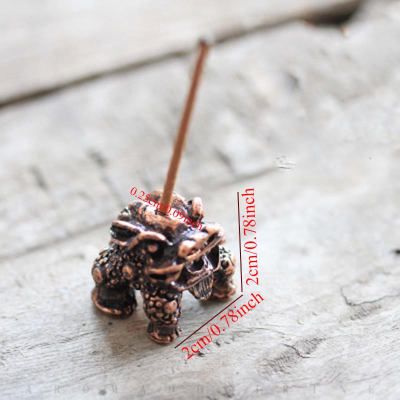 Incense Plate Mine-hole Incense Holder Brass Incense Burner Teahouse Zen Buddhist Supplies Incense Stick Portable Creative Cute