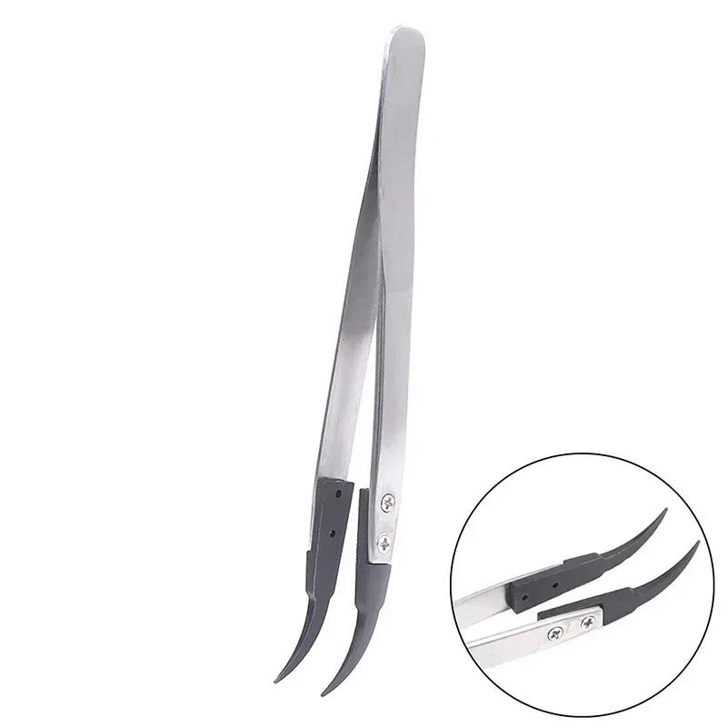 1 шт. Пинцет для установки часовых стрелок Прямая ручка Изогнутая ручка Нержавеющая сталь Антистатический пластик Пинцет ESD-259 ESD-259A ESD-7A