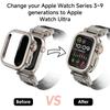 Металлический бампер-чехол для Apple Watch 45 мм 44 мм Защитная рамка-крышка для iWatch Серии 11 10 9 8 7 6 5 4 SE Превратить в Ultra 2 49 мм