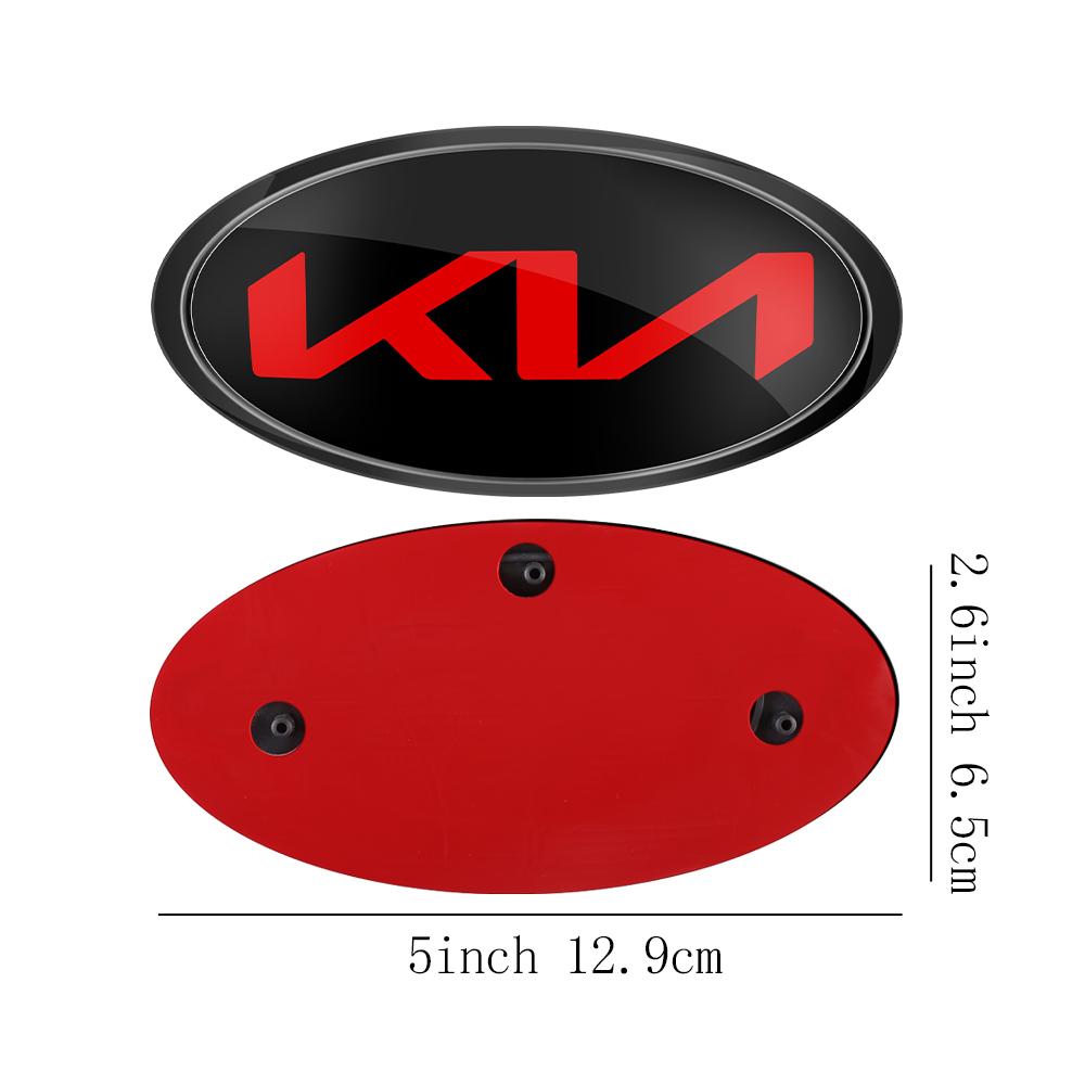 AABIU1 Car Front Hood Emblem Rear Badge Logo Sticker For KIA Sportage Ceed Sorento Cerato Optima Picanto Rio Soul K5 Stonic Niro Forte