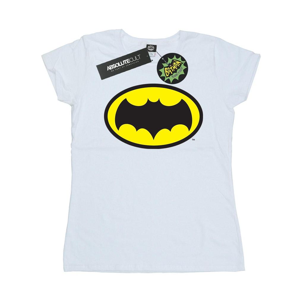 DC Comics Womens/Ladies Batman TV Series Logo Cotton T-Shirt