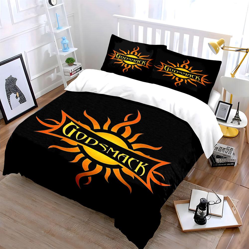 "Godsmack Logo Black Bedding Set" Bedding Duvet Cover Set Duvet Cover Pillowcases (1 * Duvet Cover 2 * Pillowcases, without duvet insert)