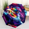 Game on Print Automatic Open Close Umbrella, Portable Foldable Umbrella, for Outdoor Commute Camping Trip, Ideal Birthday Gift