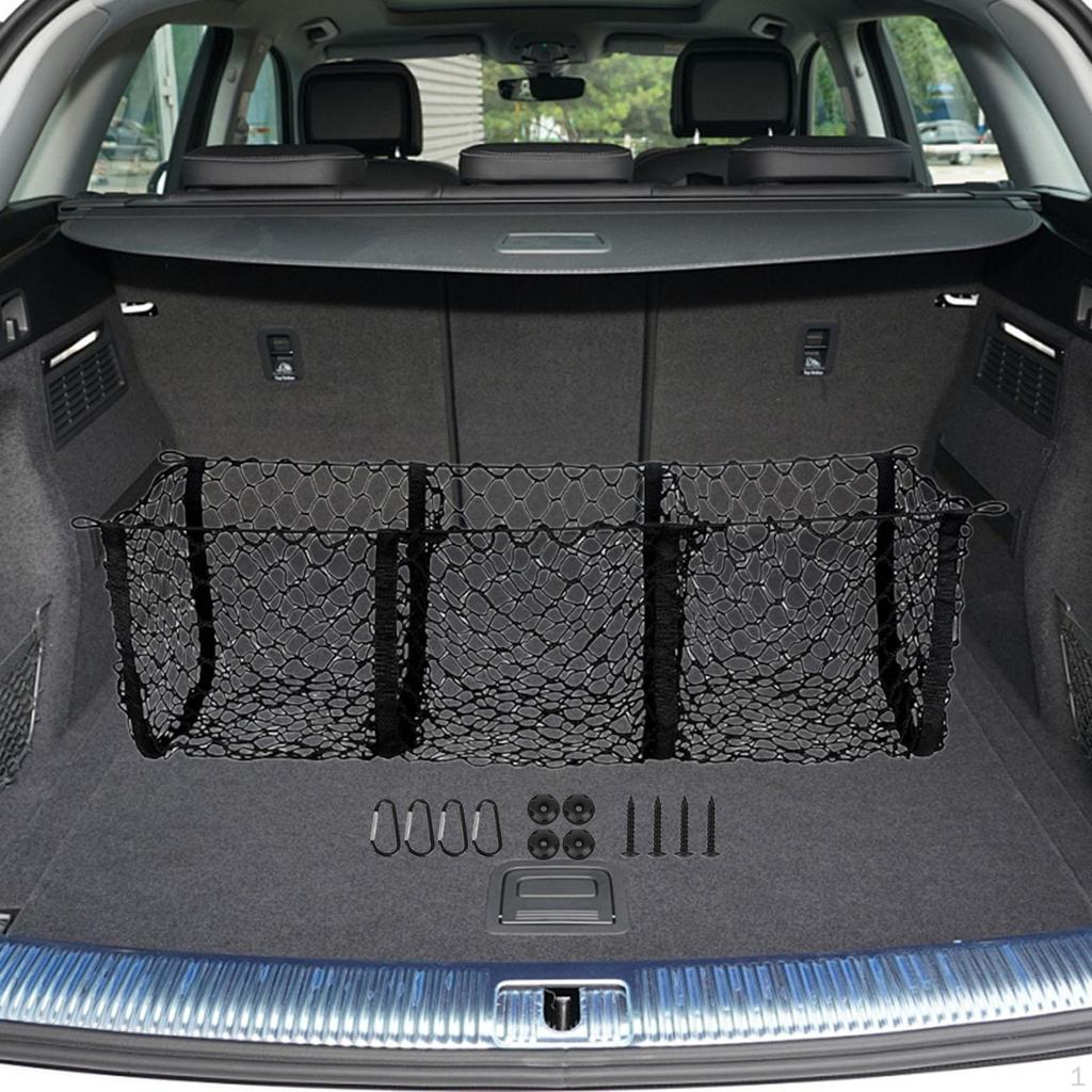 Сетка для багажника автомобиля, прочный держатель для продуктов с крючком, портативный эластичный органайзер для хранения багажа