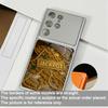 Стильный Чехол для Телефона Золотой Узор Взрыв Оранжевое Стекло Wealth 888 для Samsung Galaxy S26 S25 Ultra S24 S23Plus S22 S21FE