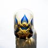 Японские Хрустальные Стаканы для Виски Стакан Олд Фешн 8 Унций Янтарные Цветные Стаканы для Роксов Гравированный Стакан Стаканы для Холодных Напитков