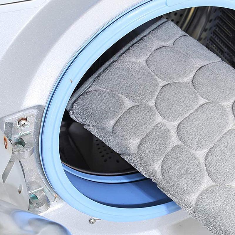 Home Cobblestone Embossed Door Carpet Door Mat Bathroom Simple Wind Absorbent Foot Mat Bathroom Non-Slip Mat Floor Mat