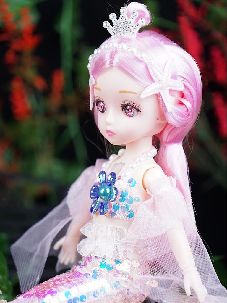 Музыкальная кукла принцесса русалочка для девочек, идеальный подарок от Night Market