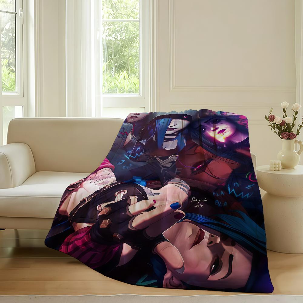Модный принт COOL J Jinx Плед для дивана, офиса, кровати, самолета, путешествий, сна, чтения, отдыха, кемпинга. Мягкий и теплый.