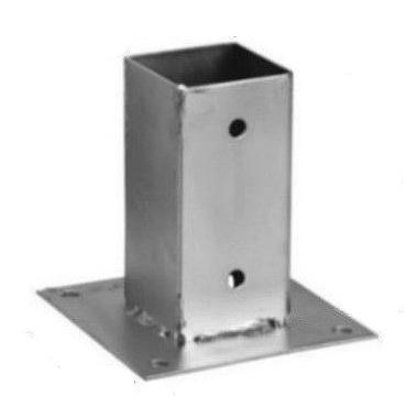 SCREWED POLE BASE 70*70*150MM - LBS PSP1