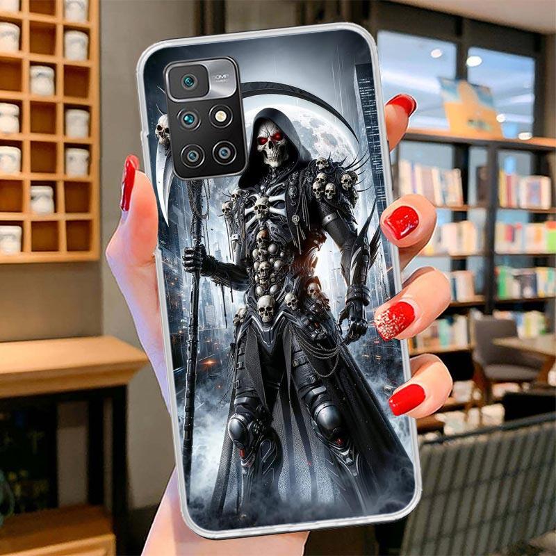 Чехол для телефона Смерть Жнец Череп Коса для Xiaomi Poco F7 Ultra X7 X6 X5 Pro M7 Redmi 15C 15 13C 13 12C 12 10C 10 9A 9C 9T 9
