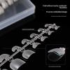 Matte Short Square Press-On Toenails 260Pcs Full Set Natural Fake Toenail Tips for Beginners DIY Nail Art