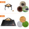 Under Grill Mat Fire Pit Deck Patio Ember Mat Fireproof Mat Grill Pad for Fire Pit for Outdoor Camping Gas Stove