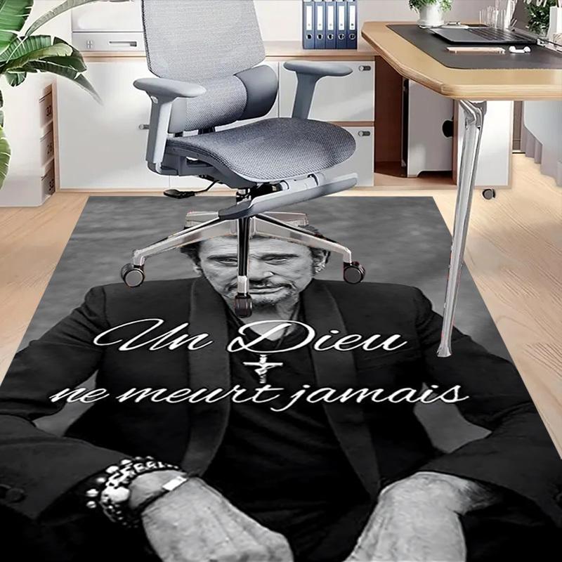 1pc God never dies. Home Office, Durable Polyester Floor Mat with Easy, Office Decor, Urban Style, Nonslip Backing