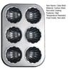 Cake Mold 6/12 Cavity Food Grade Seashell Shape Non-stick DIY Carbon Steel Muffin Cupcake Pan Bakeware Kitchen Supplies
