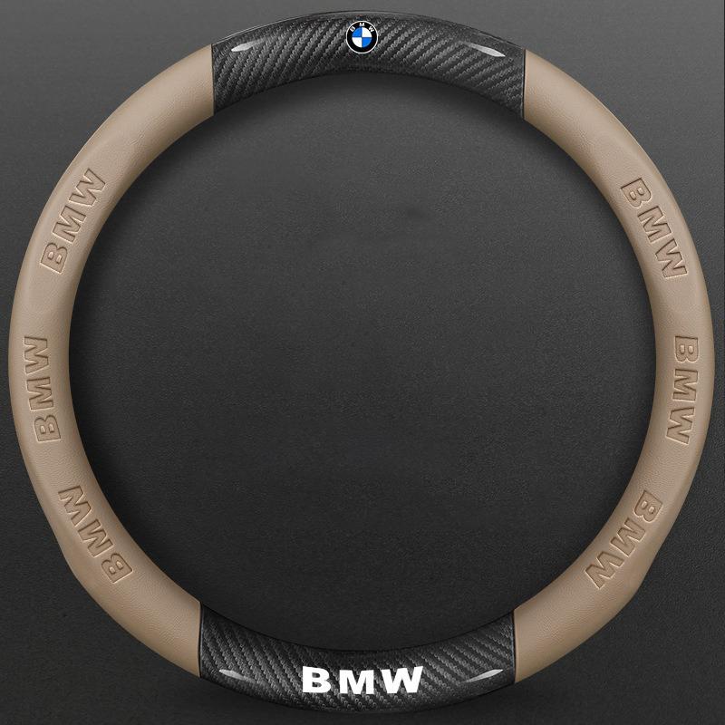 Rztbk6 Для BMW M3 M4M5 E36 E39 X1 X3 X5 E46 E60 E90 E91 FO1 F10 F15F20 F30 X7 Автомобильная противоскользящая кожаная карбоновая крышка рулевого колеса