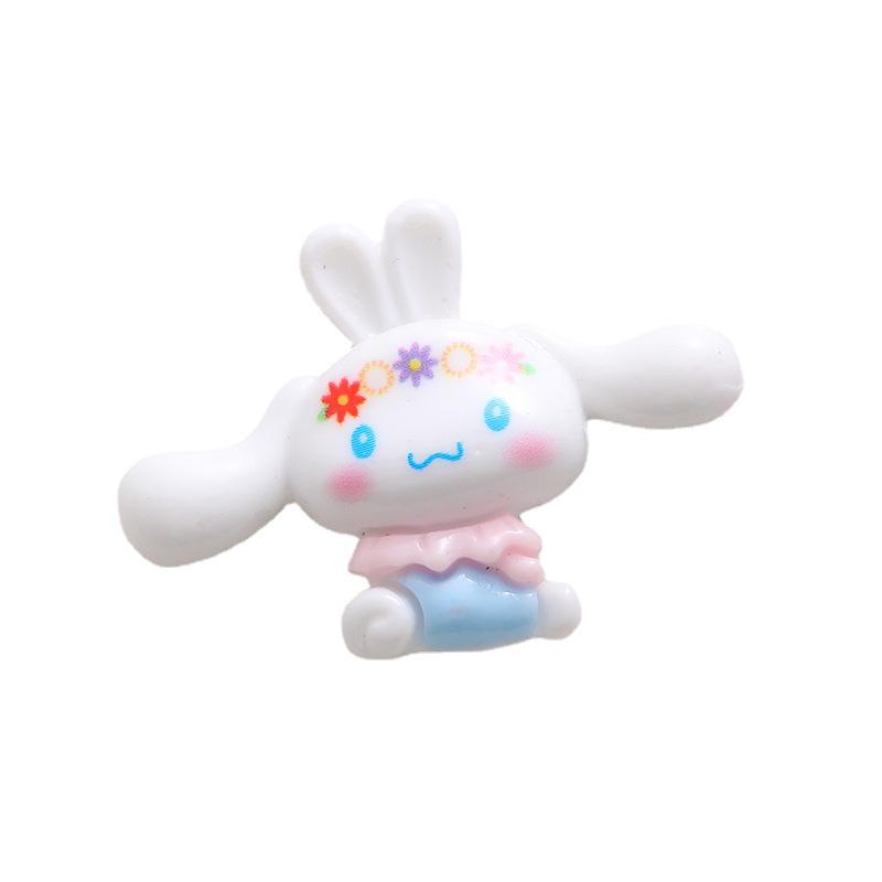 Глянцевые мультяшные смоляные аксессуары Sanrio для чехлов телефонов, заколок для волос и коробок для хранения