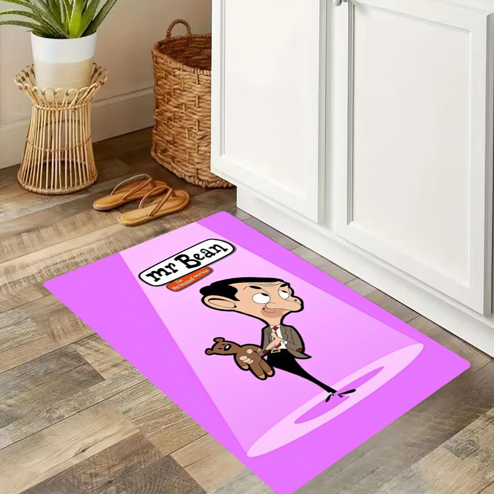 Mr Bean3 Kitchen Mats Durable Bathroom Pads Comfortable Rugs Carpets For Kitchen Home Office Sink Laundry Room Bathroom Decor