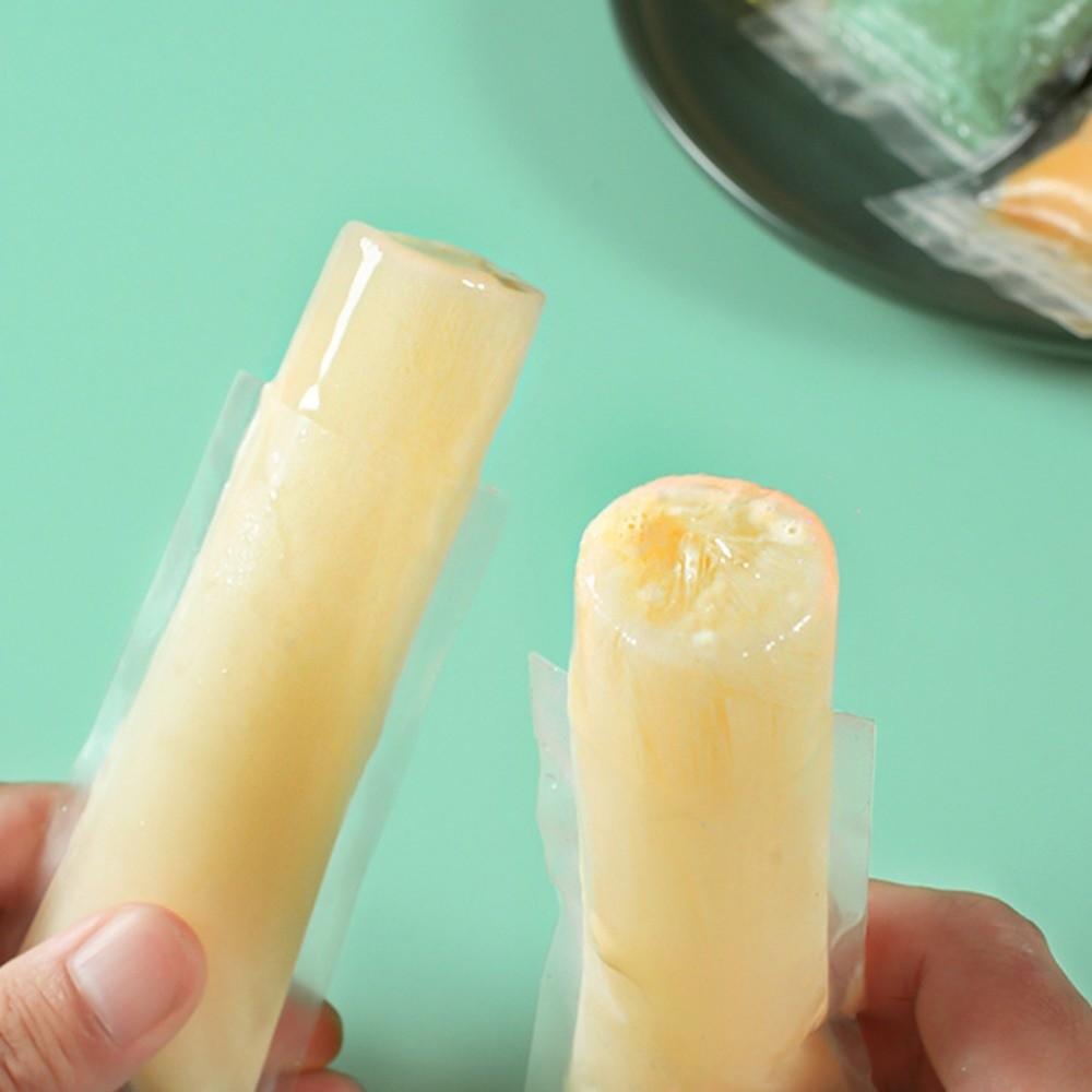 100pcs Leak-Proof Disposable Transparent Ice Lolly Bag Self Seal Ice Cube Mold Ice Bags  Cool Summer