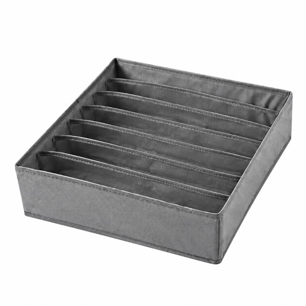 7/16/24 Grid Storage Box Fabric Closet Divider Socks Underwear Organizer Wardrobe