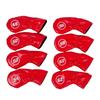 8Pcs Golfs Iron Head Cover Thick PU Leather Embroidered Number Golfs Head Cover Replacement Headcover Protective Cover
