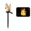 Waterproof Solar Animal Lamp Ground Insertion Cute Outdoor Solar Light Realistic Decorative Rabbit Squirrel Lawn Light Outdoor