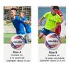 Футбольный мяч KELME, размер 4 и 5, спортивный мяч для взрослых, износостойкий (9886130, Темно-синий/Красный, Размер 4)