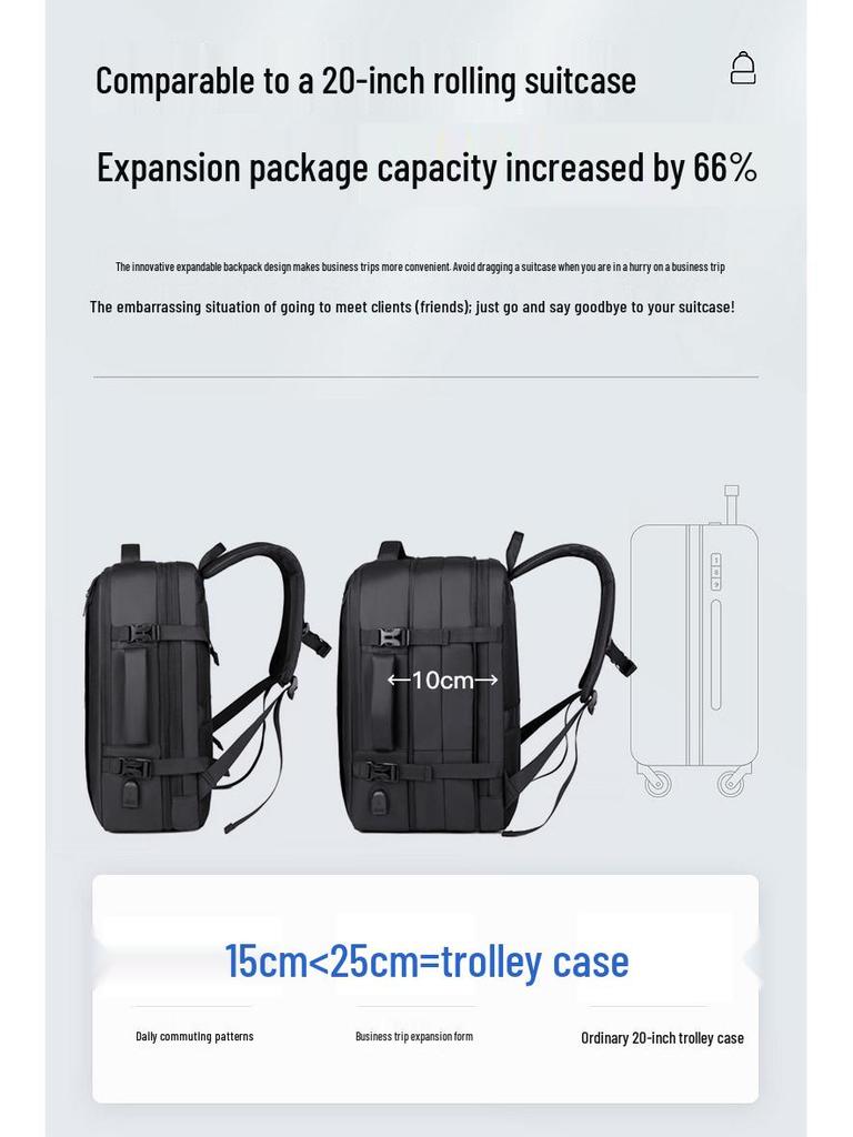 Многофункциональный рюкзак для деловых поездок большой вместимости для ноутбуков