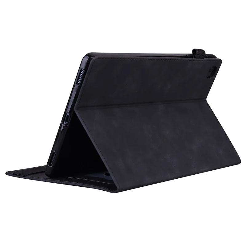 Деловой чехол-бумажник из ПУ-кожи Folio для планшета Funda Lenovo Tab M8 4-го поколения 8" Чехол TB301FU TB300FU TB300XU Задняя крышка из ТПУ