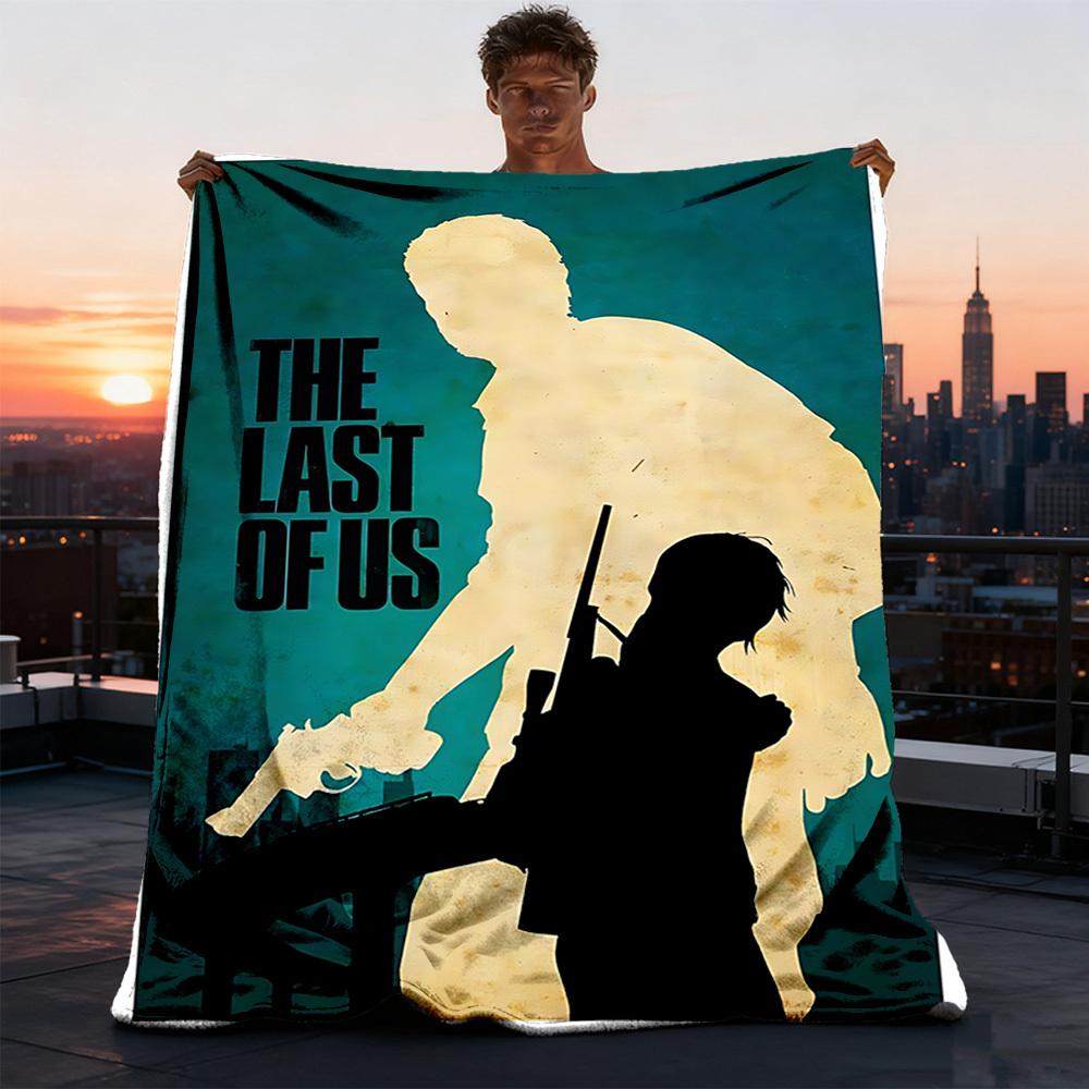 1 шт. Фланелевое одеяло The Last of Us для улицы для девочек, мягкое, легкое, идеально подходит для кемпинга и в качестве подарка, цифровое