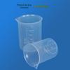 Transparent Round Handleless Measuring Cup with Spout and Scale